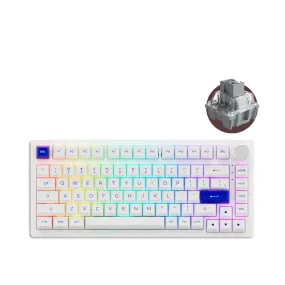 AKKO PC75B Plus Blue On White RGB Mechanical Keyboard (AkkO CS Silver-Lubed)