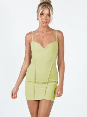 All About Love Mini Dress Green