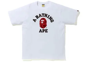 BAPE Color Camo College Tee (FW20) White/Red