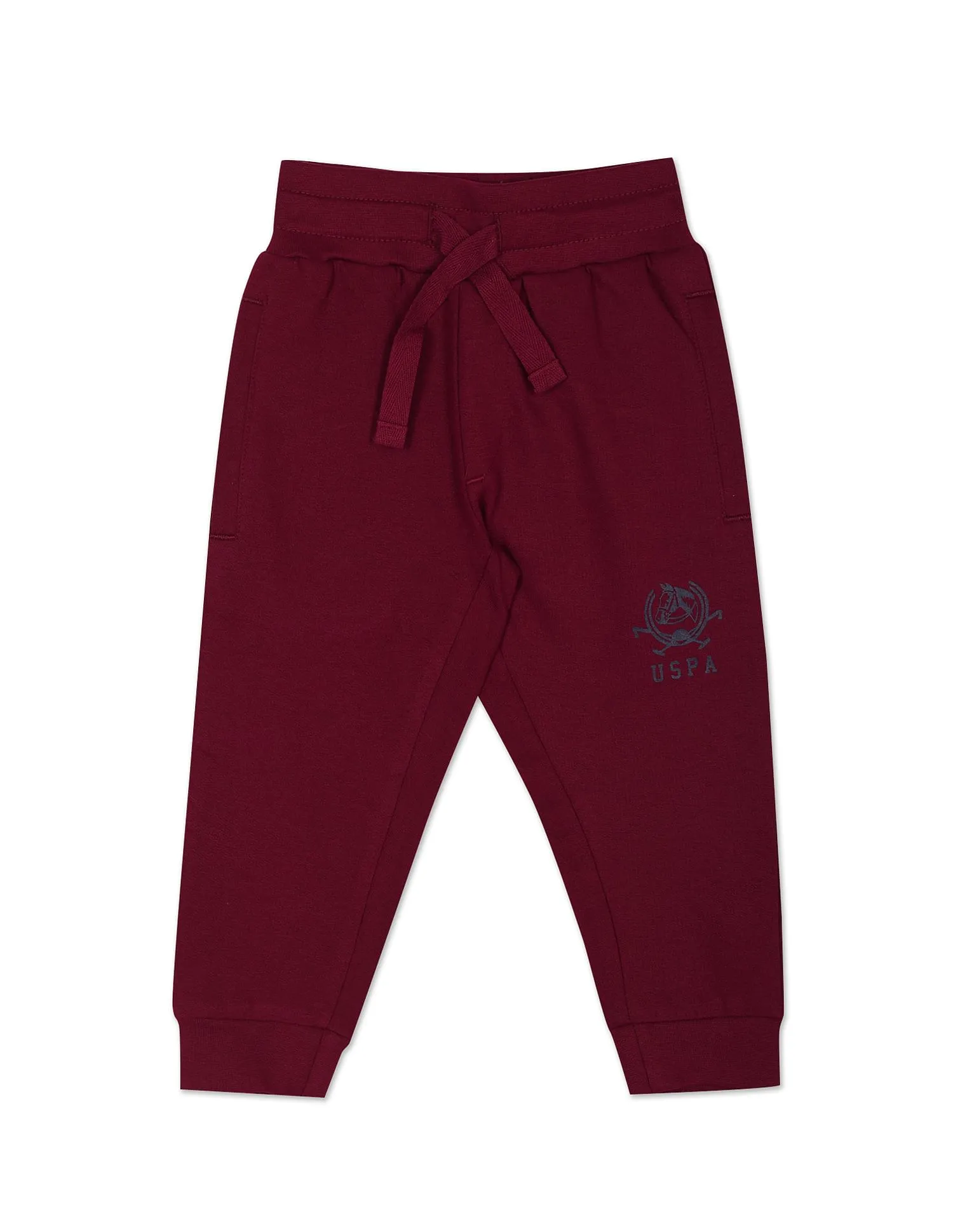 Boys Drawstring Waist Brand Print Joggers