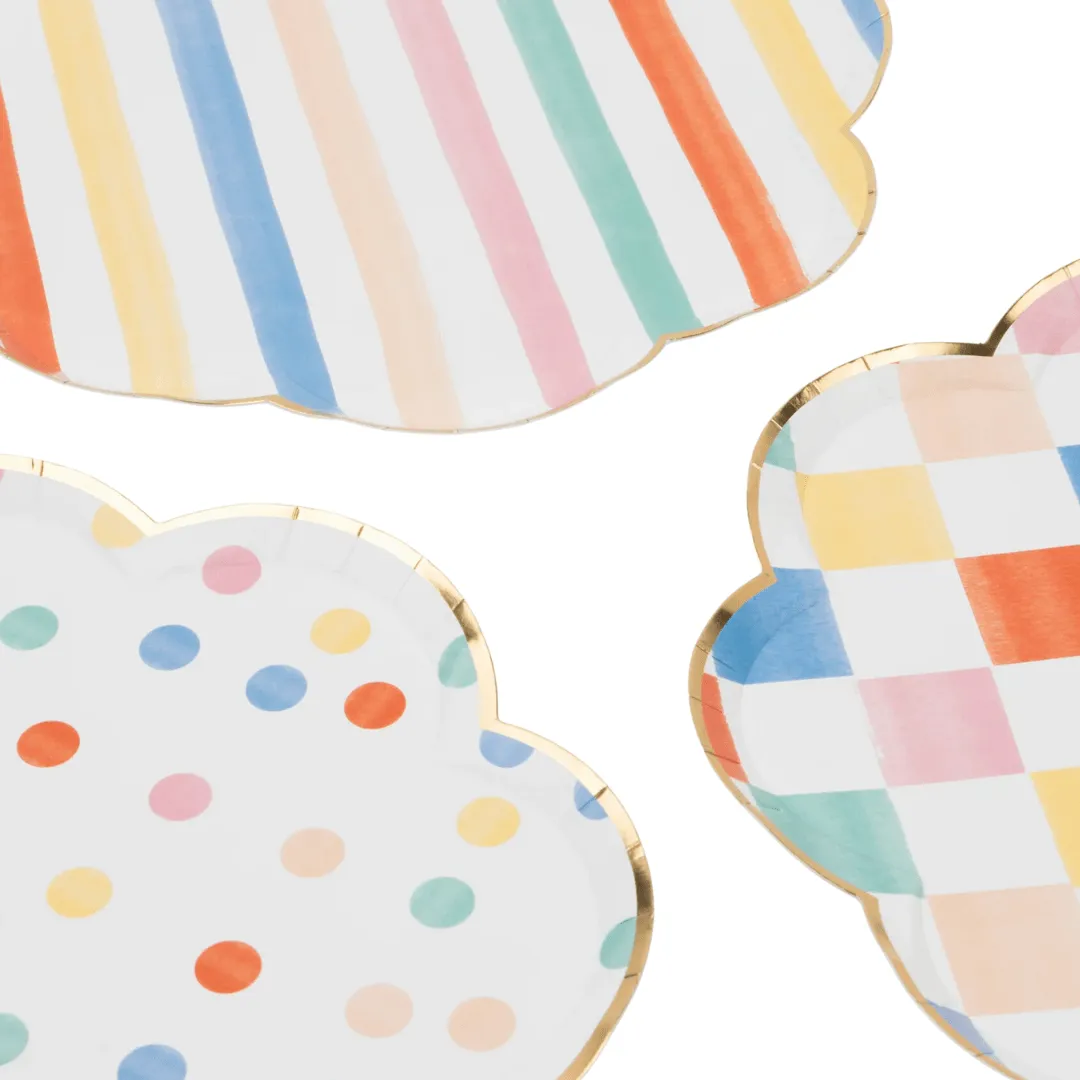 Colorful Pattern Dinner Plates