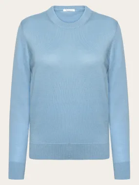 Fine merino crew neck - RWS - Glacier Lake