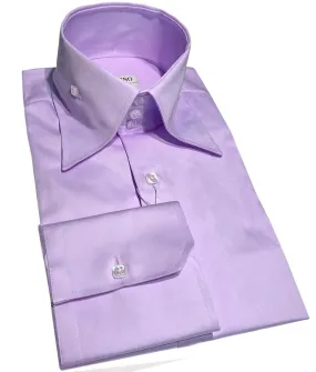 High Collar shirt for Men, Purple