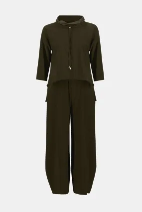 Joseph Ribkoff Silky Knit Cropped Jumpsuit