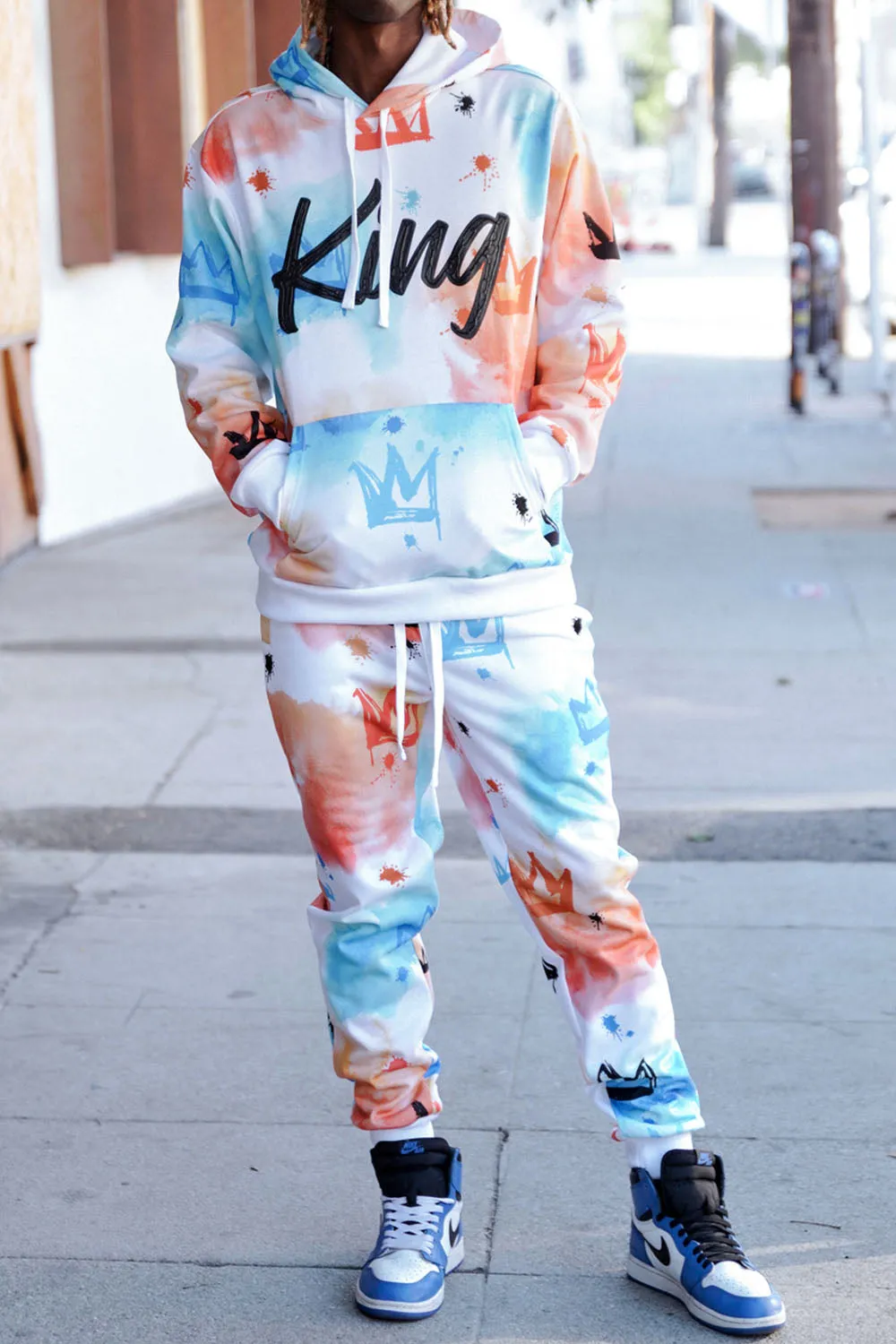 King Tie Dye Fleece Set