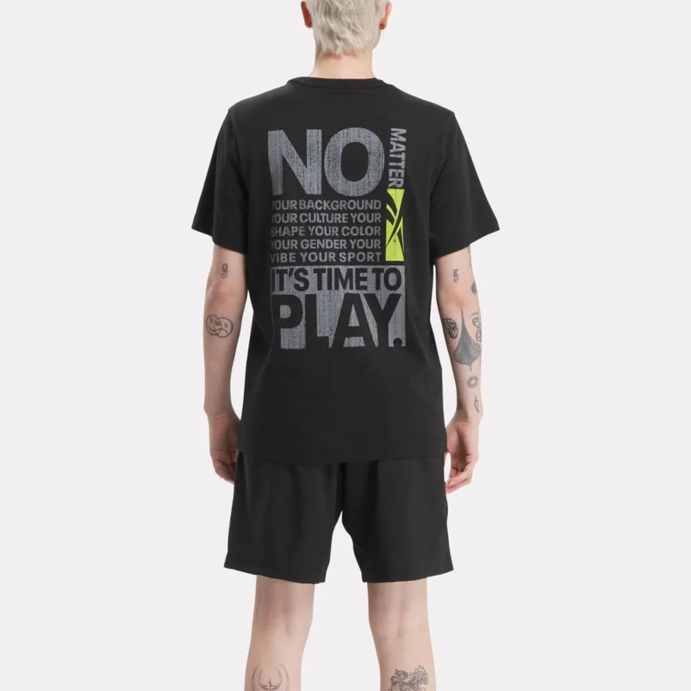 Reebok Apparel Men Not A Spectator T-Shirt BLACK