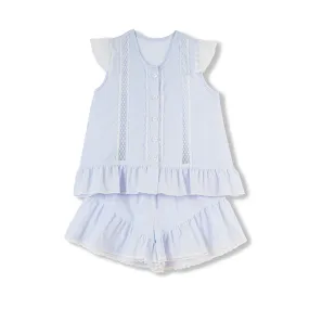 SONJA GIRLS’ COTTON PYJAMA BLUE