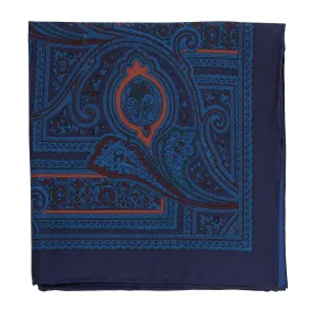 Sovereign Grade Ancient Madder Midnight Pocket Square