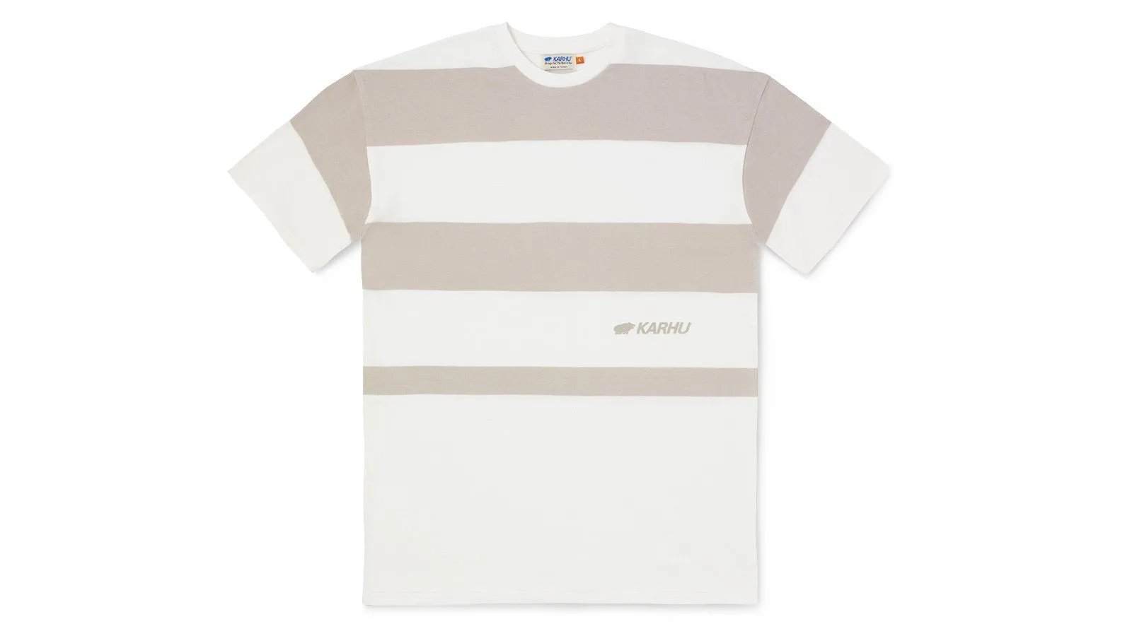 UNISTRIPED SHORT SLEEVE SWEATSHIRT - LILY WHT/RAINY D.